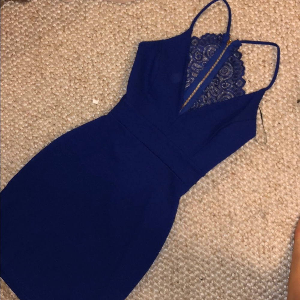 Royal Blue Mini Dress